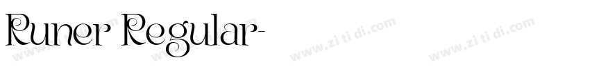 Runer Regular字体转换 Runer Regular字体转换